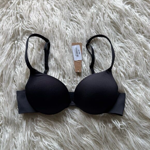 Skims Ultimate Push up Plunge Bra Onyx Size 32B - Picture 2 of 7